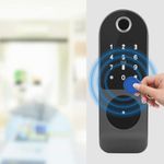 Casa si Gradina - Constructii - Feronerie si accesorii - Broaste si yale - Incuietoare inteligenta Smart, waterproof, deblocare cu amprenta, parola, card APP bluetooth, cheie, pentru usa exterior - Infinity.ro