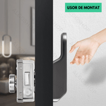 Casa si Gradina - Constructii - Feronerie si accesorii - Broaste si yale - Incuietoare inteligenta Smart, waterproof, deblocare cu amprenta, parola, card APP bluetooth, cheie, pentru usa exterior - Infinity.ro