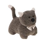 Casa si Gradina - Constructii - Usi interior, exterior si garaj - Accesorii usi - Opritor usa, in forma de animalut pisicuta, culoarea maro, 19x20 cm - Infinity.ro