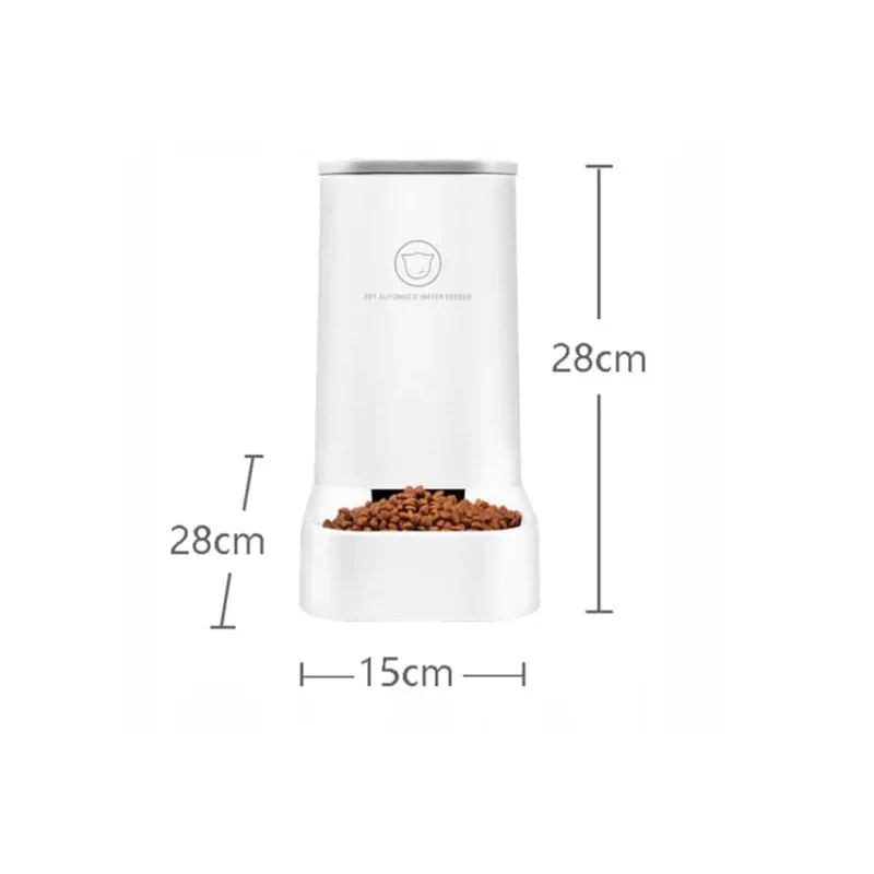 Petshop - Accesorii petshop - Castroane si adapatori - Adapator automat hrana pentru animale de companie, Healthy Pet, Gonga® Alb - Infinity.ro