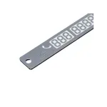 Auto si Moto - Piese auto si accesorii - Caroserie - Ornamente exterior auto - Placuta auto pentru numarul de telefon, prindere cu ventuze,Gonga® Argintiu - Infinity.ro