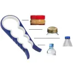 Casa si Gradina - Bucatarie si vesela - Ustensile bucatarie - Desfacatoare conserve - Desfacator universal pentru deschidere capace, 20 cm, Gonga® Albastru - Infinity.ro