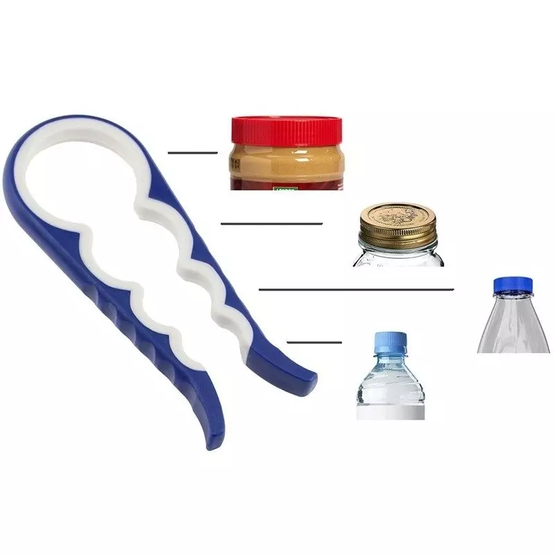 Casa si Gradina - Bucatarie si vesela - Ustensile bucatarie - Desfacatoare conserve - Desfacator universal pentru deschidere capace, 20 cm, Gonga® Albastru - Infinity.ro