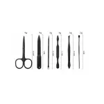 Ingrijire personala si Cosmetice - Manichiura si pedichiura - Truse manichiura si pedichiura - Trusa Manichiura-Pedichiura, 16 piese, Gonga® Negru - Infinity.ro
