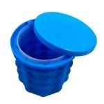 Casa si Gradina - Bucatarie si vesela - Accesorii bar - Forme cuburi de gheata - Recipeint pentru pastrarea ghetii, din silicon, Gonga® Albastru - Infinity.ro