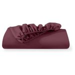 Casa si Gradina - Textile si covoare - Lenjerii de pat - Cearceafuri de pat - Husa de pat cu elastic Kotonia Home Hotel, 100% bumbac, Damasc DeLux Saten, violet, 160×200+35 cm - Infinity.ro