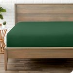 Casa si Gradina - Textile si covoare - Lenjerii de pat - Cearceafuri de pat - Husa de pat cu elastic Kotonia Home Hotel, 100% bumbac, Damasc DeLux Saten, verde smarald, 180×200+30 cm - Infinity.ro