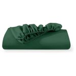 Casa si Gradina - Textile si covoare - Lenjerii de pat - Cearceafuri de pat - Husa de pat cu elastic Kotonia Home Hotel, 100% bumbac, Damasc DeLux Saten, verde smarald, 160×200+35 cm - Infinity.ro