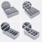 Casa si Gradina - Mobilier - Organizare si depozitare - Organizatoare pentru sertare si dulapuri - Set Organizator de sertar, 4 piese, Gonga® Gri - Infinity.ro