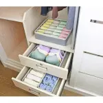 Casa si Gradina - Mobilier - Organizare si depozitare - Organizatoare pentru sertare si dulapuri - Set Organizator de sertar, 4 piese, Gonga® Gri - Infinity.ro
