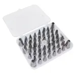 Casa si Gradina - Bucatarie si vesela - Ustensile bucatarie - Ustensile ornare prajituri - Set 55 de forme pentru ornat prajituri, Gonga® Argintiu - Infinity.ro