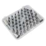 Casa si Gradina - Bucatarie si vesela - Ustensile bucatarie - Ustensile ornare prajituri - Set 55 de forme pentru ornat prajituri, Gonga® Argintiu - Infinity.ro