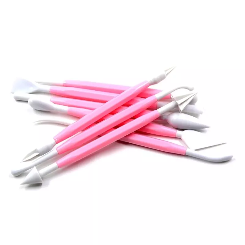 Casa si Gradina - Bucatarie si vesela - Ustensile bucatarie - Ustensile ornare prajituri - Set 8 spatule pentru decorarea prajiturilor, Gonga® Roz - Infinity.ro