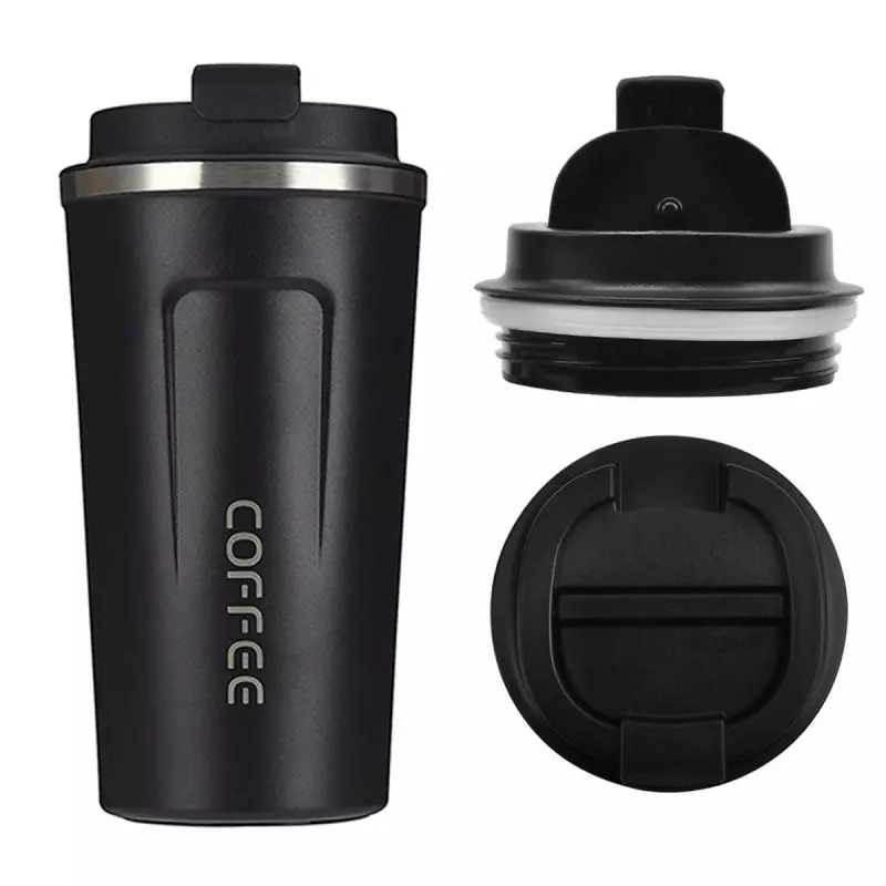 Casa si Gradina - Bucatarie si vesela - Accesorii bar - Termosuri si Cani termos - Termos pentru pastrarea bauturilor calde, Gonga® Negru - Infinity.ro