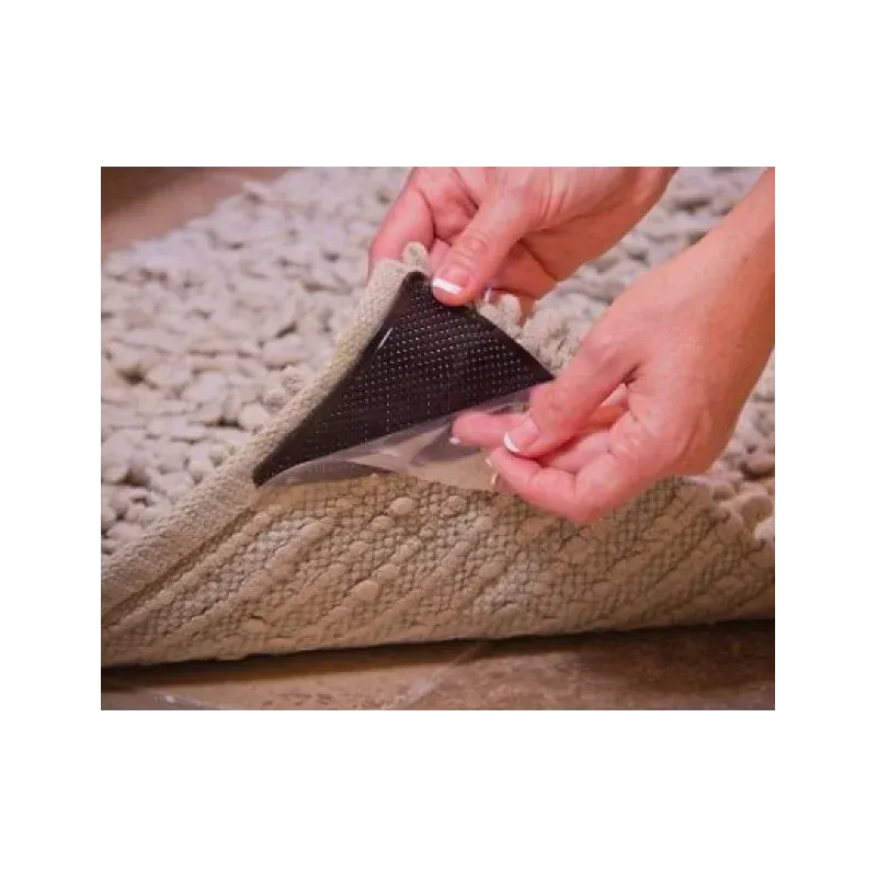 Casa si Gradina - Textile si covoare - Covoare - Covoare casa - Set 4 benzi antiderapante pentru covor, Gonga® Negru - Infinity.ro