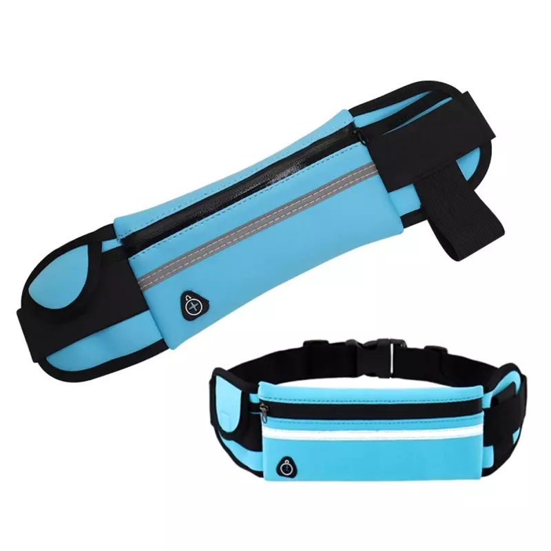 Sport si Outdoor - Echipament Sportiv - Accesorii echipament sportiv - Genti si borsete fitness - Centura de alergare cu buzunar si depozitare, Gonga® Albastru - Infinity.ro