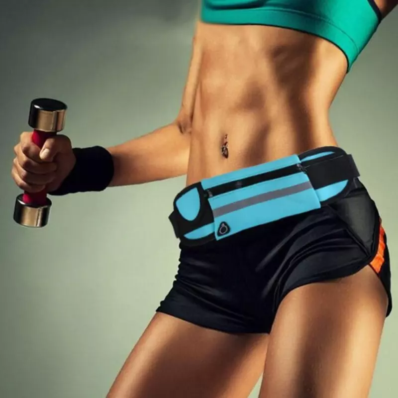 Sport si Outdoor - Echipament Sportiv - Accesorii echipament sportiv - Genti si borsete fitness - Centura de alergare cu buzunar si depozitare, Gonga® Albastru - Infinity.ro