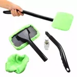 Market - Curatenie si intretinere casa - Produse menaj - Accesorii curatenie - Perie pliabila pentru curatat ferestrele, Gonga® Verde - Infinity.ro