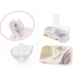 Petshop - Accesorii petshop - Castroane si adapatori - Castron pentru animale de companie cu dozator de apa, transparent, Gonga® Transparent - Infinity.ro