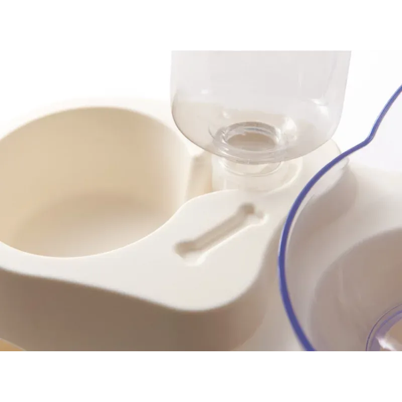 Petshop - Accesorii petshop - Castroane si adapatori - Castron pentru animale de companie cu dozator de apa, transparent, Gonga® Transparent - Infinity.ro