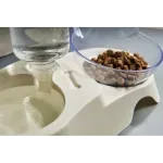 Petshop - Accesorii petshop - Castroane si adapatori - Castron pentru animale de companie cu dozator de apa, transparent, Gonga® Transparent - Infinity.ro