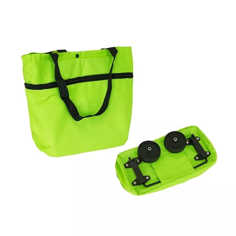 Fashion, accesorii si bijuterii - Femei - Accesorii femei - Genti si rucsacuri femei - Geanta pliabila cu roti, tip troler, Gonga® Verde - Infinity.ro