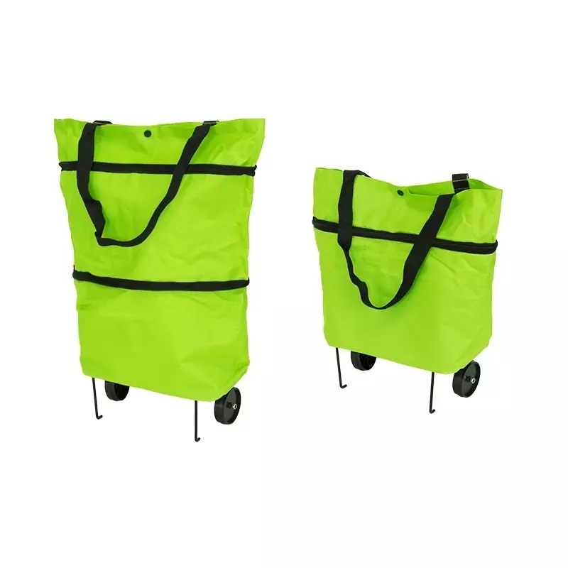 Fashion, accesorii si bijuterii - Femei - Accesorii femei - Genti si rucsacuri femei - Geanta pliabila cu roti, tip troler, Gonga® Verde - Infinity.ro