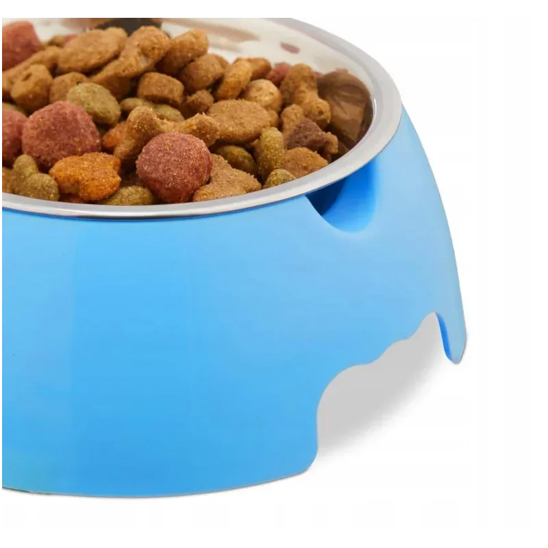 Petshop - Accesorii petshop - Castroane si adapatori - Bol de mancare pentru animale de companie cu adapator, Gonga® Turcoaz - Infinity.ro