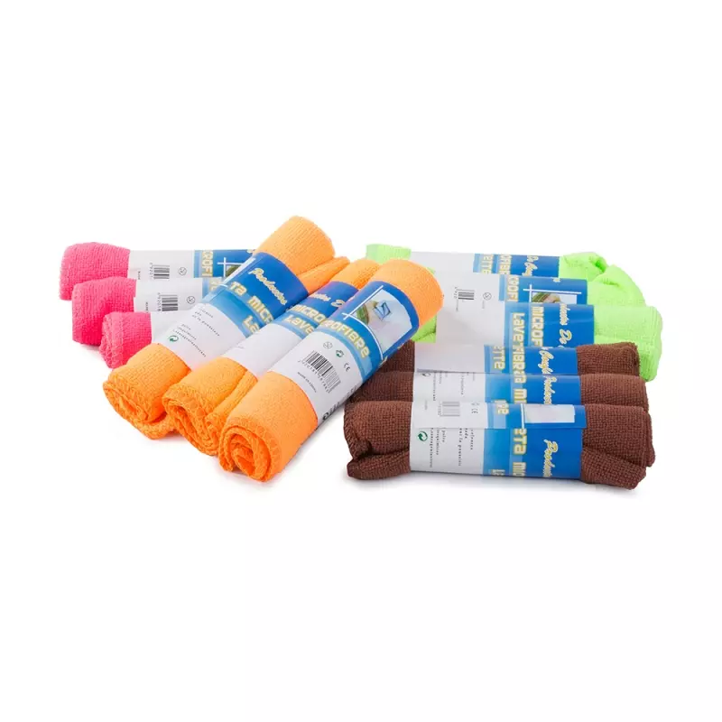 Market - Curatenie si intretinere casa - Produse bucatarie - Lavete si bureti - Set 12 lavete din microfibre pentru curatat, Gonga® Multicolor - Infinity.ro