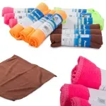Market - Curatenie si intretinere casa - Produse bucatarie - Lavete si bureti - Set 12 lavete din microfibre pentru curatat, Gonga® Multicolor - Infinity.ro