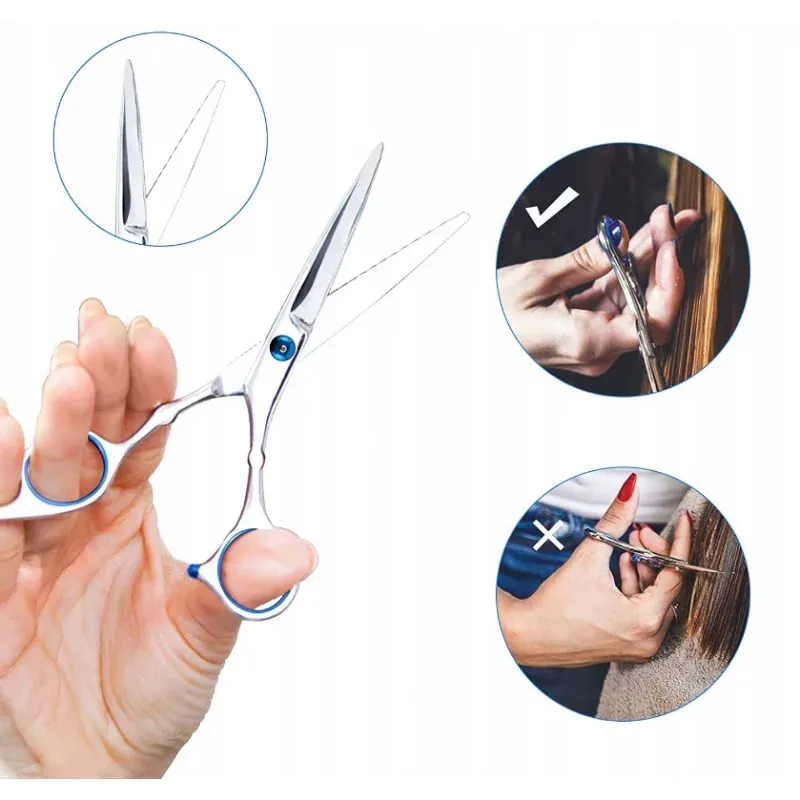 Ingrijire personala si Cosmetice - Aparate & accesorii ingrijire personala - Aparate de ras si tuns - Seturi complete de ras & tuns - Set pentru frizerie si coafor, 6 piese, Gonga® Argintiu - Infinity.ro