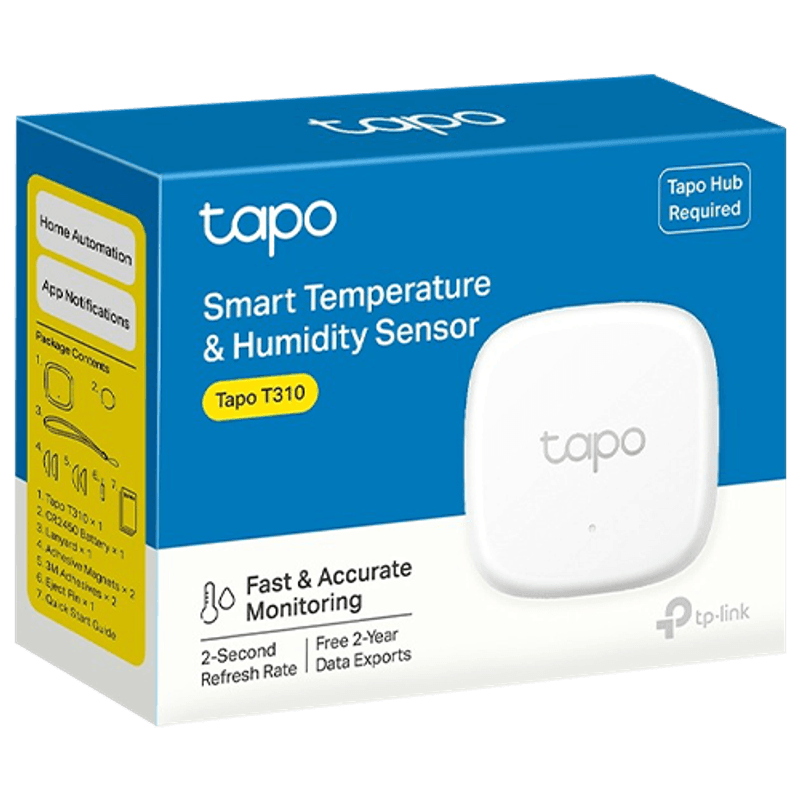 Casa si Gradina - Electrice - Smart Home - Alarme si accesorii - Senzor inteligent de temperatura si umiditate, TP-link, Tapo T310, Alb - TP-LINK TapoT310 - Infinity.ro