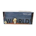 Casa si Gradina - Corpuri si surse de iluminat - Veioze si lampi - Veioze - Lampa Decorativa de Masa „WORLD”, 38x8x15 cm, cu LED, pe Baterii - Infinity.ro