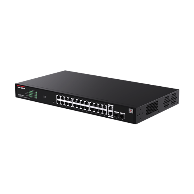 PC, gaming si accesorii - Retelistica - Switch-uri - Switch-uri cu management - Switch 24 porturi PoE RJ45 Gigabit, 2 x RJ45 Gigabit, 2 x SFP Gigabit, Management, 1U - IP-COM G2228P-24-410W - Infinity.ro