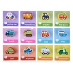 Jucarii, Copii si Bebe - Jucarii si jocuri - Jucarii & jocuri educative - Jucarii interactive - Joc Montessori de echilibru si insiruire, 12 piese lemn, Balanced Stacking Beading, Vehicule, 3 ani, EduJucarii - Infinity.ro