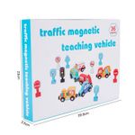 Jucarii, Copii si Bebe - Jucarii si jocuri - Jucarii & jocuri educative - Jucarii interactive - Set interactiv vehicule magnetice si semne rutiere, Traffic Magnetic Teaching Vehicle, 15 piese, 3 ani+, EduJucarii - Infinity.ro