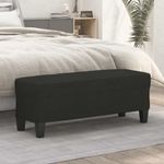 Casa si Gradina - Mobilier - Canapele si coltare - Banchete - Banca, negru, 100x35x41 cm, textil - Infinity.ro