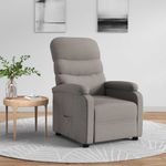 Casa si Gradina - Mobilier - Scaune si fotolii - Fotolii - Fotoliu rabatabil, gri taupe, material textil - Infinity.ro