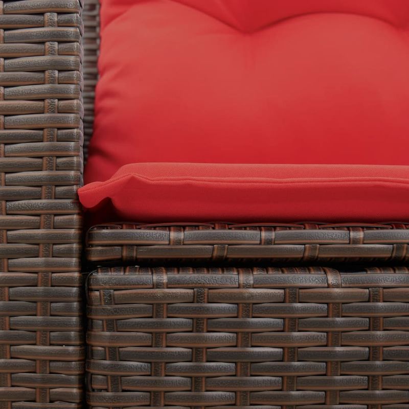 Casa si Gradina - Gradina si terasa - Mobilier exterior - Canapele si fotolii gradina - Canapea de gradina cu perne, 2 locuri, maro, poliratan - Infinity.ro