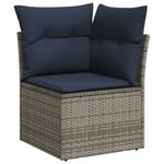 Casa si Gradina - Gradina si terasa - Mobilier exterior - Seturi mobila gradina - Set canapele de gradina cu perne, 6 piese, gri, poliratan - Infinity.ro