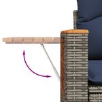 Casa si Gradina - Gradina si terasa - Mobilier exterior - Seturi mobila gradina - Set canapele de gradina cu perne, 6 piese, gri, poliratan - Infinity.ro
