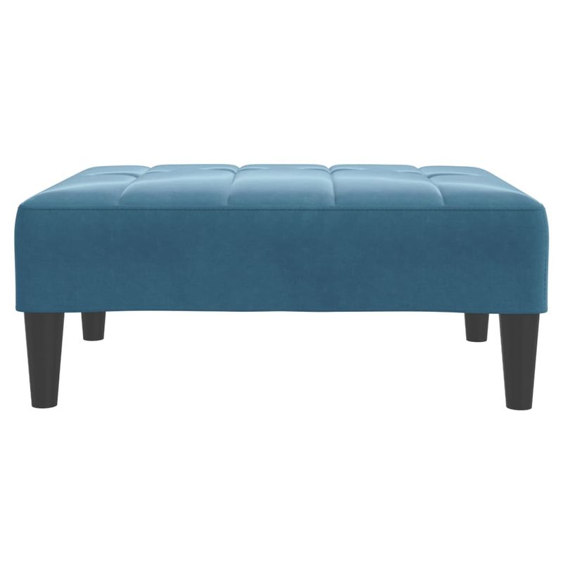Casa si Gradina - Mobilier - Scaune si fotolii - Tabureti - Taburet, albastru, 77x55x31 cm, catifea - Infinity.ro