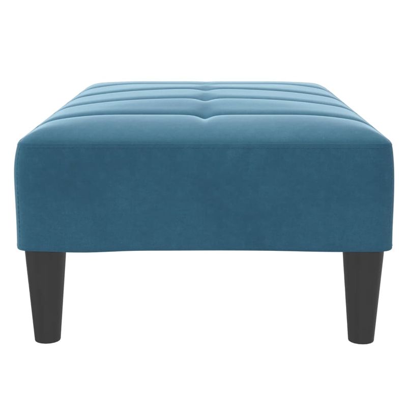 Casa si Gradina - Mobilier - Scaune si fotolii - Tabureti - Taburet, albastru, 77x55x31 cm, catifea - Infinity.ro
