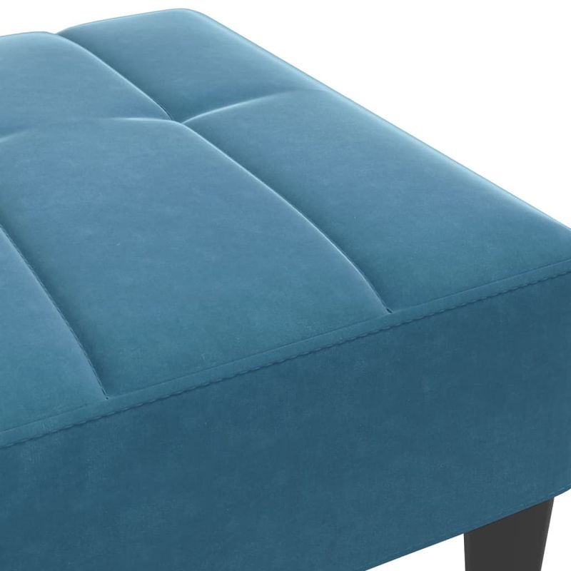 Casa si Gradina - Mobilier - Scaune si fotolii - Tabureti - Taburet, albastru, 77x55x31 cm, catifea - Infinity.ro