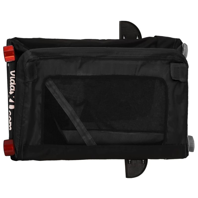 Petshop - Accesorii petshop - Culcusuri si custi - Genti si articole transport - Remorca bicicleta animale companie, negru, textil oxford/fier - Infinity.ro