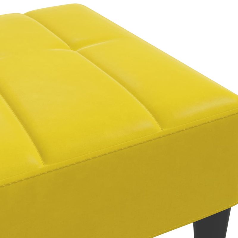 Casa si Gradina - Mobilier - Scaune si fotolii - Tabureti - Taburet, galben, 77x55x31 cm, catifea - Infinity.ro