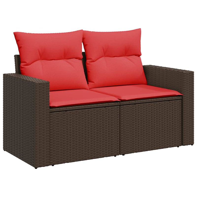 Casa si Gradina - Gradina si terasa - Mobilier exterior - Seturi mobila gradina - Set canapele de gradina cu perne, 6 piese, maro, poliratan - Infinity.ro