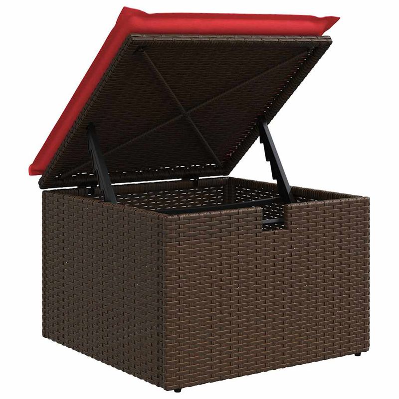Casa si Gradina - Gradina si terasa - Mobilier exterior - Seturi mobila gradina - Set canapele gradina perne 7 piese negru, poliratan/lemn acacia - Infinity.ro