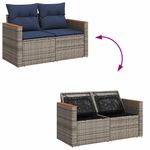 Casa si Gradina - Gradina si terasa - Mobilier exterior - Seturi mobila gradina - Set canapele de gradina cu perne, 8 piese, gri, poliratan - Infinity.ro