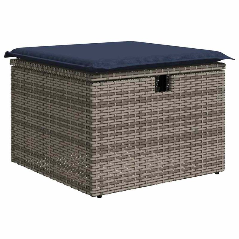Casa si Gradina - Gradina si terasa - Mobilier exterior - Seturi mobila gradina - Set mobilier gradina cu perne, 6 piese, gri, poliratan - Infinity.ro